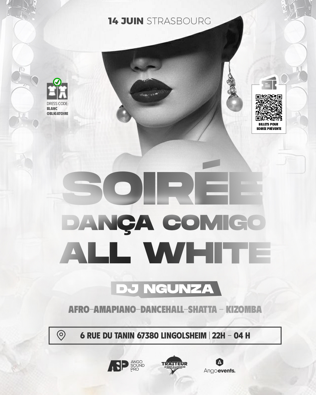 Soirée Afro Dança Comigo All White : Laisse la magie opérer en blanc ! 